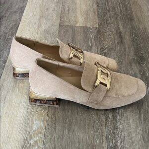Spring Step Patrizia suede loafers hold accents size 7